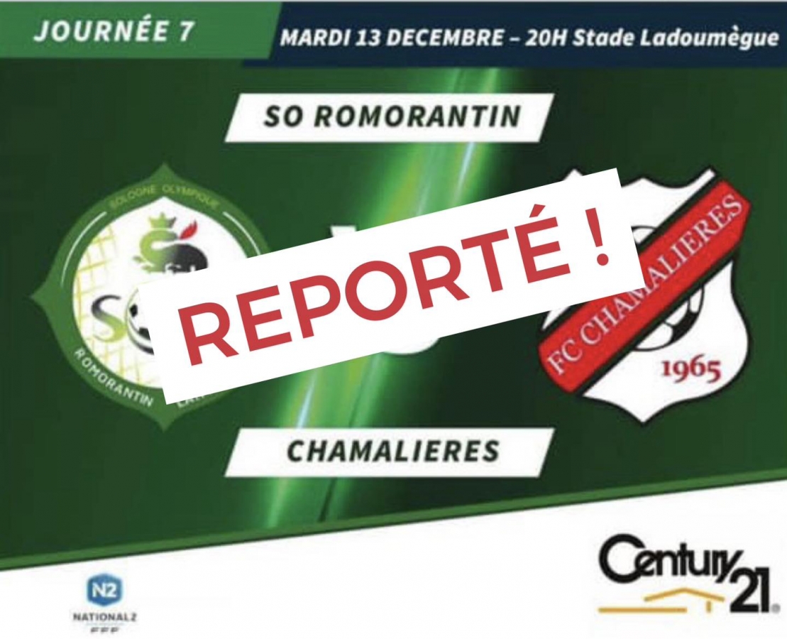 Match reporté ce mardi soir entre Romo et Chamalières !
