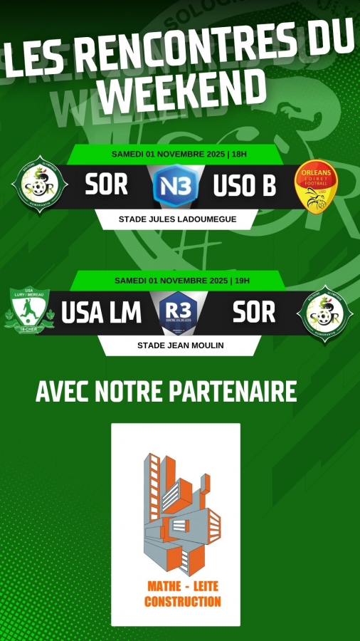 Les rencontres du week-end !