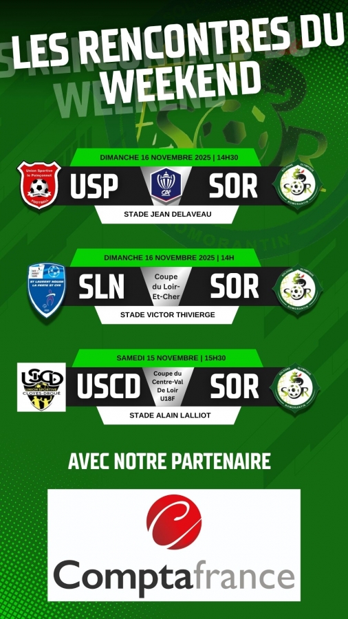 Les rencontres du week-end !