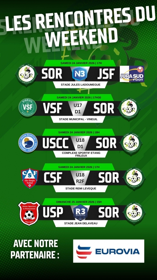 Les rencontres du week-end !