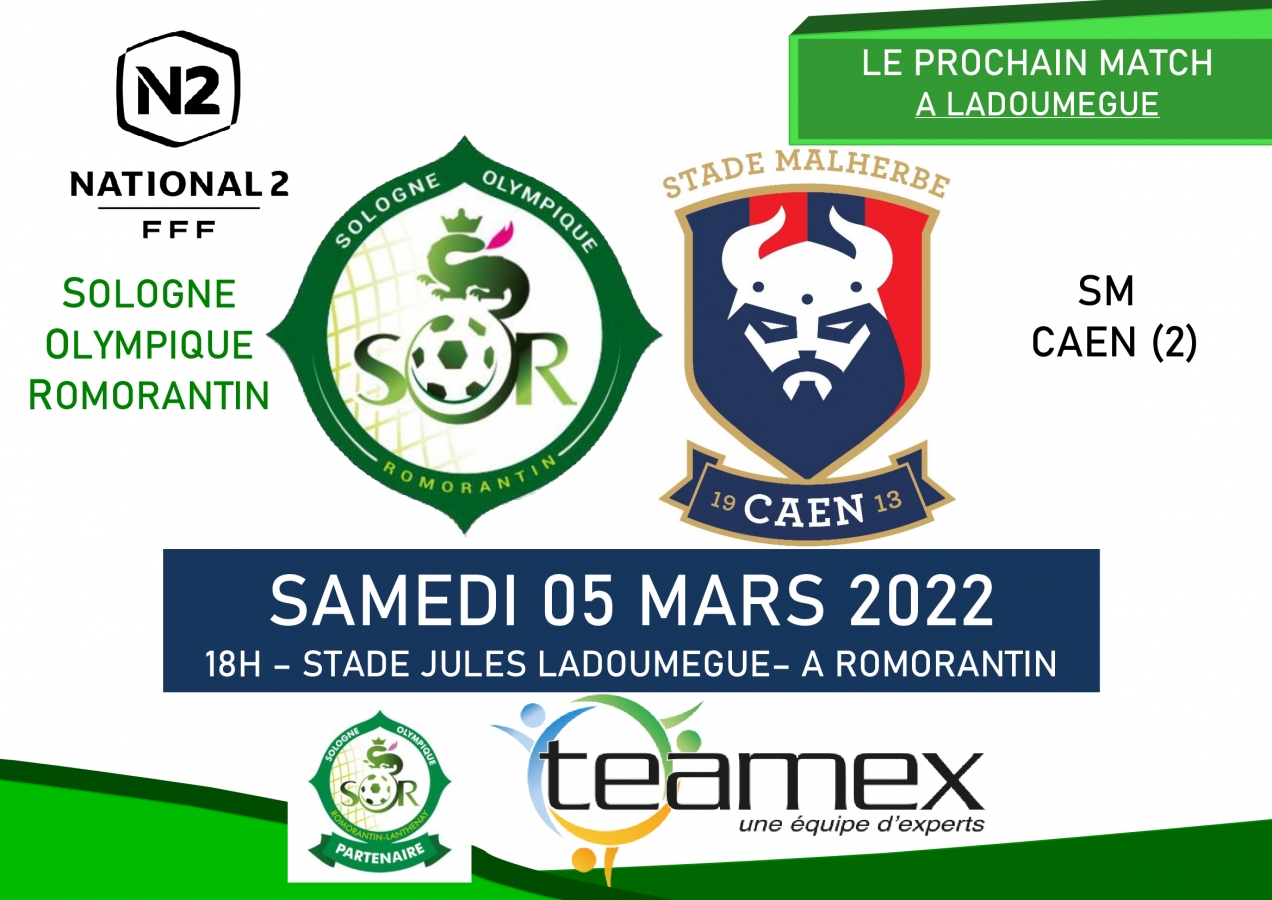 La N2 reçoit le Stade Malherbe de Caen (2) ce samedi !